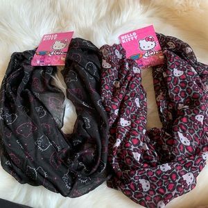 Hello Kitty Accessories - 2 hello kitty infinity scarfs Hello Kitty Accessories - 2 hello kitty infinity scarfs